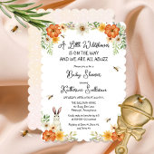 Invitation Bees Spring Petit Fleur sauvage Baby shower fille