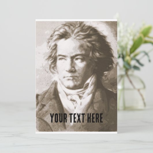 Invitation Beethoven À Sepia (Debout devant)