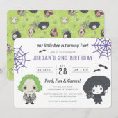 Invitation Beetlejus | Little Boo fête ses deux ans (Devant / Derrière)
