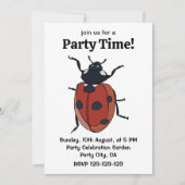 Invitation Beetles Insectes Ladybug Beetles (Devant)