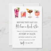 Invitation Before They Say I Do | cocktail Enterrement de jeu (Devant)