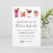 Invitation Before They Say I Do | cocktail Enterrement de jeu (Debout devant)