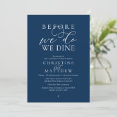 Invitation Before we do, we dine, Classy Rehearsal Dinner (Debout devant)