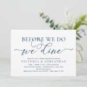 Invitation Before We Do, We Dine, Wedding Rehearsal Dinner (Debout devant)