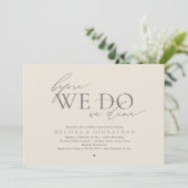 Invitation Before We Do, We Dine, Wedding Rehearsal Dinner (Debout devant)