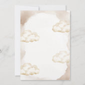 Invitation Beige Balloons Clouds He Or She Bear Gender Reveal (Dos)