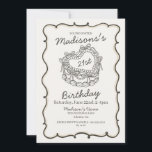 Invitation Beige Bow Retro Coquette Gâteau Coquette 21e anniv<br><div class="desc">Laissez-vous tenter par le charme de notre collection de gâteaux Retro Coquette. Cet ensemble d'archets à coquette douce est orné d'un gâteau à coquette vintage en forme de coeur, orné d'arcs à coquette et d'une glace à la crème beurrée, qui capte l'essence de la romance classique. Cette collection ajoute une...</div>