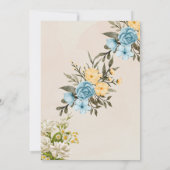 Invitation Beige elegant Wedding Card (Dos)