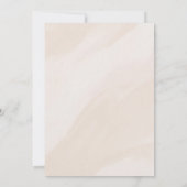 Invitation Beige esthétique Baby shower moderne (Dos)