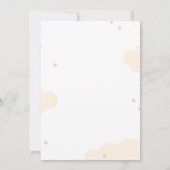 Invitation Beige Modern Cute Arc-en-ciel Baby shower Invitati (Dos)