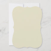 Invitation Beige neutre Simple Élégant Mariage Monogramme (Dos)