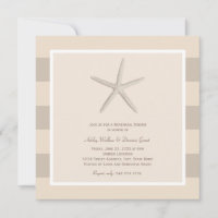 Beige neutre Starfish Plage Répétition de mariage