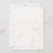 Invitation Beige On Peut Attendre Rapidement Baby shower Ours (Dos)
