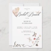 Invitation Beige Rustique Boho Love Bridal Brunch (Devant)
