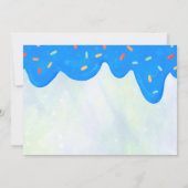 Invitation beigne bleu dégivrante Sweet One (Dos)