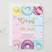 Invitation Beignet Aquarelle (Devant)