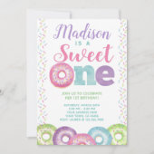 Invitation Beignet, bonbon un, ęr anniversaire (Devant)