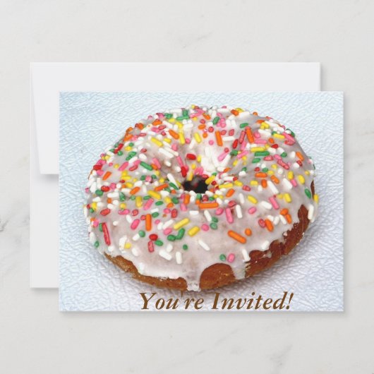 Invitation Beignet de fête (Devant)