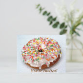 Invitation Beignet de fête (Debout devant)