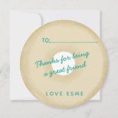 Invitation Beignet I ce que je ferais sans vous (Dos)