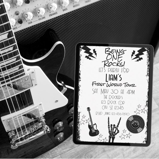 Invitation Being ONE Rocks, first world tour, 1st Birthday