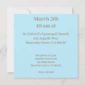 Invitation Bel Ange Gardien Blanc (Dos)