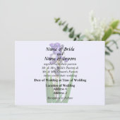 Invitation Bel Iris Violet (Debout devant)
