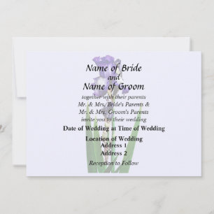 Invitation Bel Iris Violet