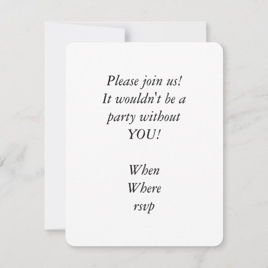 Invitation Bell Liberty, drapeau américain (Dos)