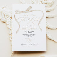 BELLA Ivory Bow She's Tying the Knot Fête des mari