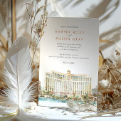 Invitation Bellagio Hotel & Casino Las Vegas Mariage