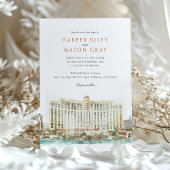 Invitation Bellagio Hotel & Casino Las Vegas Mariage