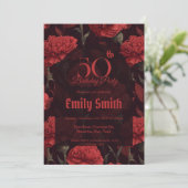 Invitation Belle Accent Œillet 30e Anniversaire (Debout devant)