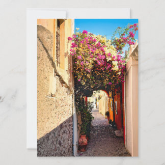 Invitation Belle allée à Santorin, Grèce