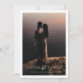 Invitation Belle Ampersand Photo moderne Enregistrer la date (Devant)