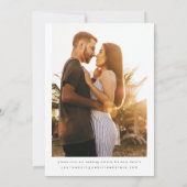 Invitation Belle Ampersand Photo moderne Enregistrer la date (Dos)