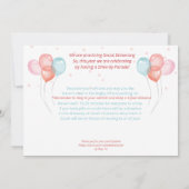 Invitation Belle Aquarelle Animaux Parade d'anniversaire (Dos)