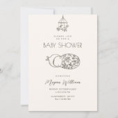 Invitation Belle art pour bébé (Devant)