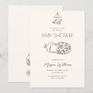 Invitation Belle art pour bébé