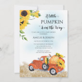 Invitation Belle automne | Citrouille d'automne | Baby shower (Devant)