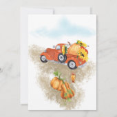 Invitation Belle automne | Citrouille d'automne | Baby shower (Dos)