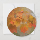 Invitation Belle Automne Feuilles Thanksgiving Dîner De Vacan (Dos)