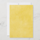 Invitation Belle Automne Sunflower Bachelorette Party (Dos)