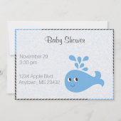 Invitation Belle baleine avec bec (Devant)