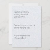 Invitation Belle baleine avec bec (Dos)