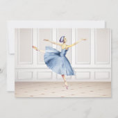 Invitation Belle Ballerina dans Ballet Studio Anniversaire (Dos)