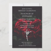 Invitation Belle Ballerina et Ballet Rose Anniversaire (Dos)