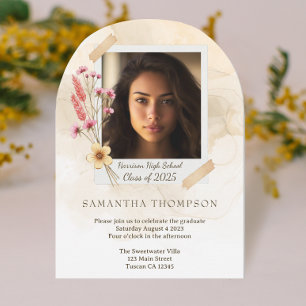 Invitation Belle Boho Floral 2025 Graduation Party