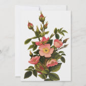 Invitation Belle Botanique rose Rose vintage (Dos)