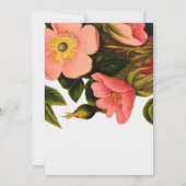 Invitation Belle Botanique rose Rose vintage (Dos)